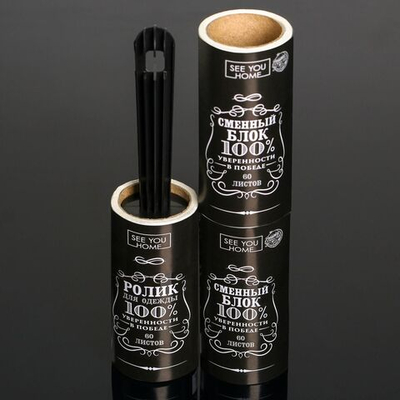 Ролик для чистки одежды с двумя сменными блоками