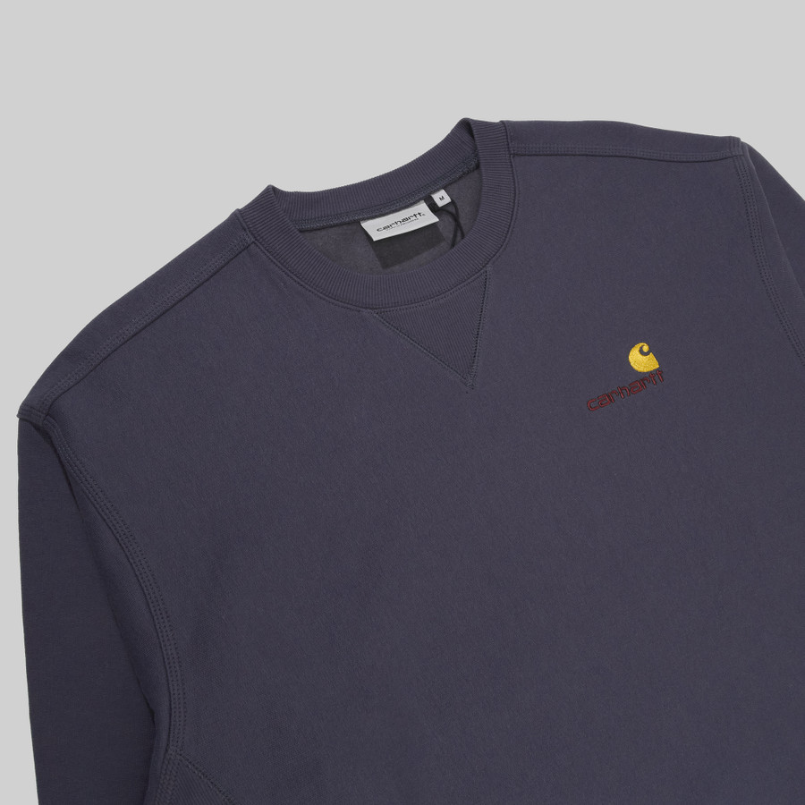 Толстовка мужская Carhartt WIP American Script Sweatshirt артикул:I025475_zeus - купить в магазине Дайс