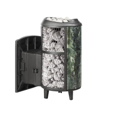 Печь банная «Атмосфера L» комбинированная сетка-ламель «Змеевик»