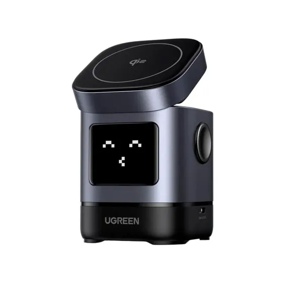 UGREEN W709 UNO 2-in-1 Robot Magnetic 20W for iPhone/AirPods Grey