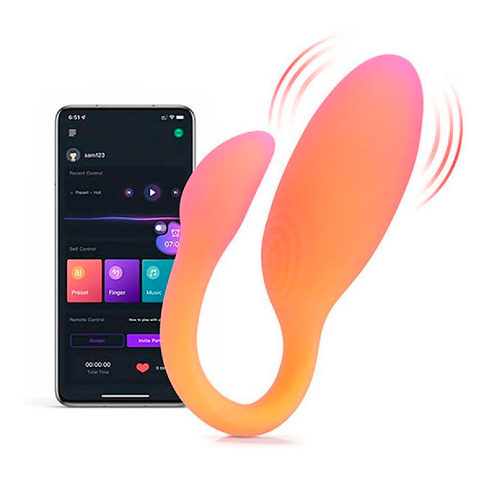 Вибратор и тренажёр Кегеля Flamingo Max оранжевый 11 см