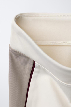 ZARA ТЕРМОЛЕГИНСЫ С КОНТРАСТНЫМИ ПОЛОСАМИ, ЭКРЮ