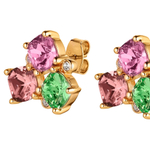 Серьги Dyrberg Kern VIENA SG ROSE/GREEN 420101