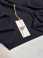 Костюмно-плательная однотонная шерсть с эластаном (L.Piana, 95%шерсть/5%эластан, Темно-синяя ночь, 148, 220 гр/м2)