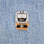 Значок тепловоз ТЭ26 серо-черный