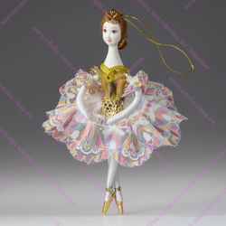 Ёлочная игрушка Балерина кружевная