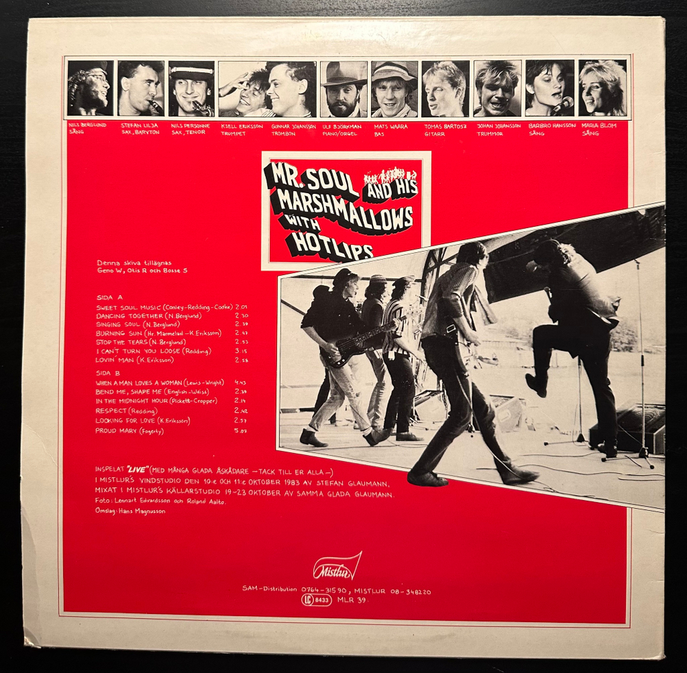 Mr Soul And His Marshmallows With Hotlips And Sweet Soul Sisters - The Soul Sessions Live (Швеция 1983г.) В