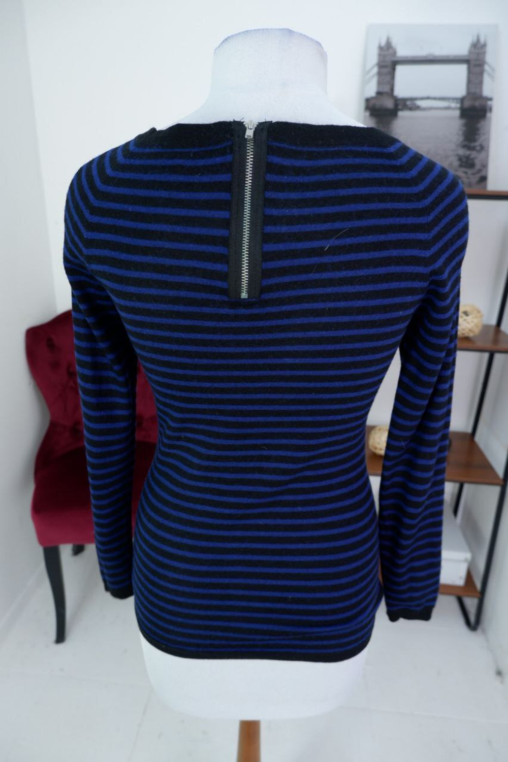 Джемпер Hallhuber с шерстью в полоску 44 размер