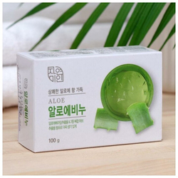 Мыло Mukunghwa Fresh Aloe, для всех типов кожи, с экстрактом алоэ, 100г