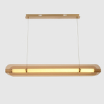 Подвесной светодиодный светильник Crystal Lux AMARILLO SP70W LED BRASS