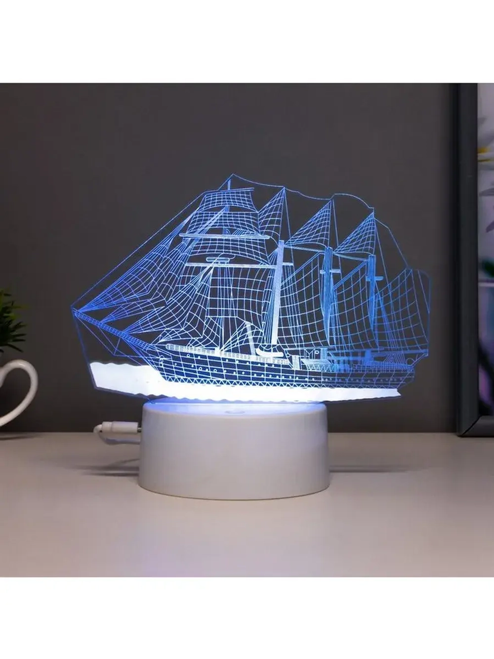 Светильник сенсорный «Фрегат» LED 7 цветов USB/от батареек б
