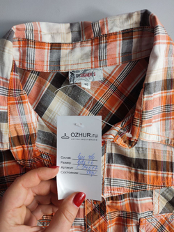 Блузка Designers в клетку 50 размер