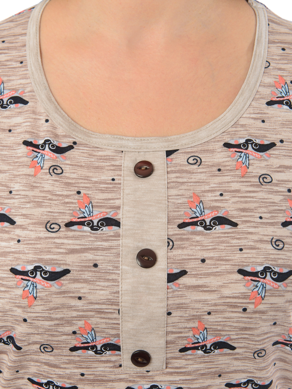 Футболка Ф-063Х/бежевый-енот