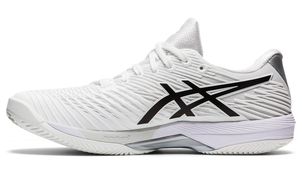 Мужские кроссовки теннисные Asics Solution Speed FF 2 Clay - white/black