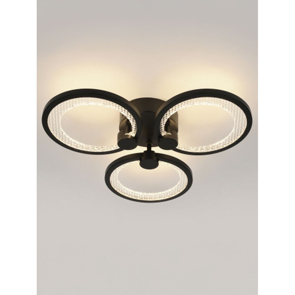 Светильник потолочный светодиодный ЭРА Модерн Odry CLL-1-46W 3K-6,5K RC BK с ДУ черный