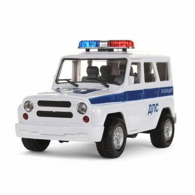 Модель ин. мет. "УАЗ Хантер - полиция ДПС" 19,5см. коробка A071-H11004-J006 (Технопарк)