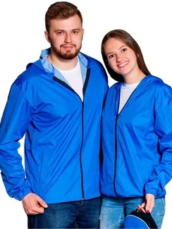 Ветровка унисекс, размер 46, цвет синий