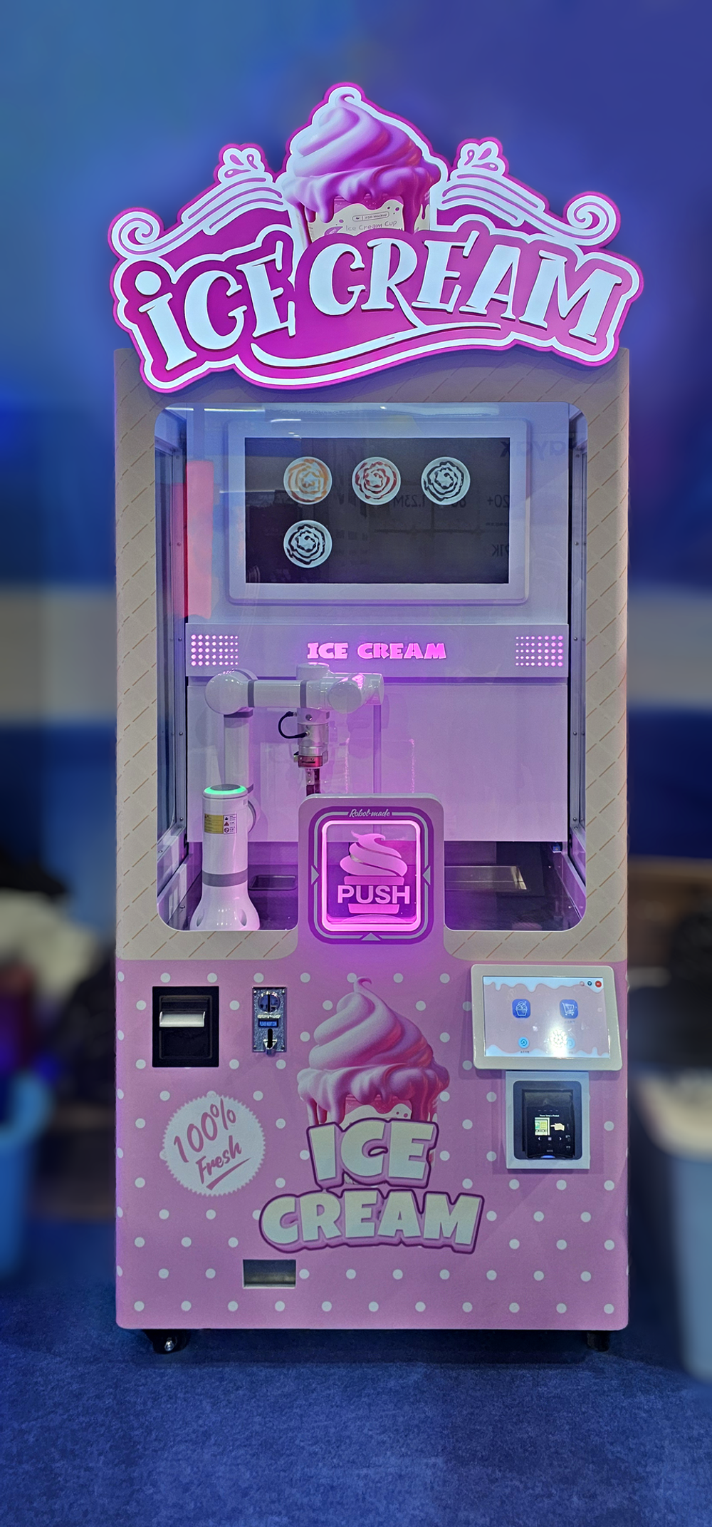 Роботизированный вендинговый автомат мороженого «Ice cream»