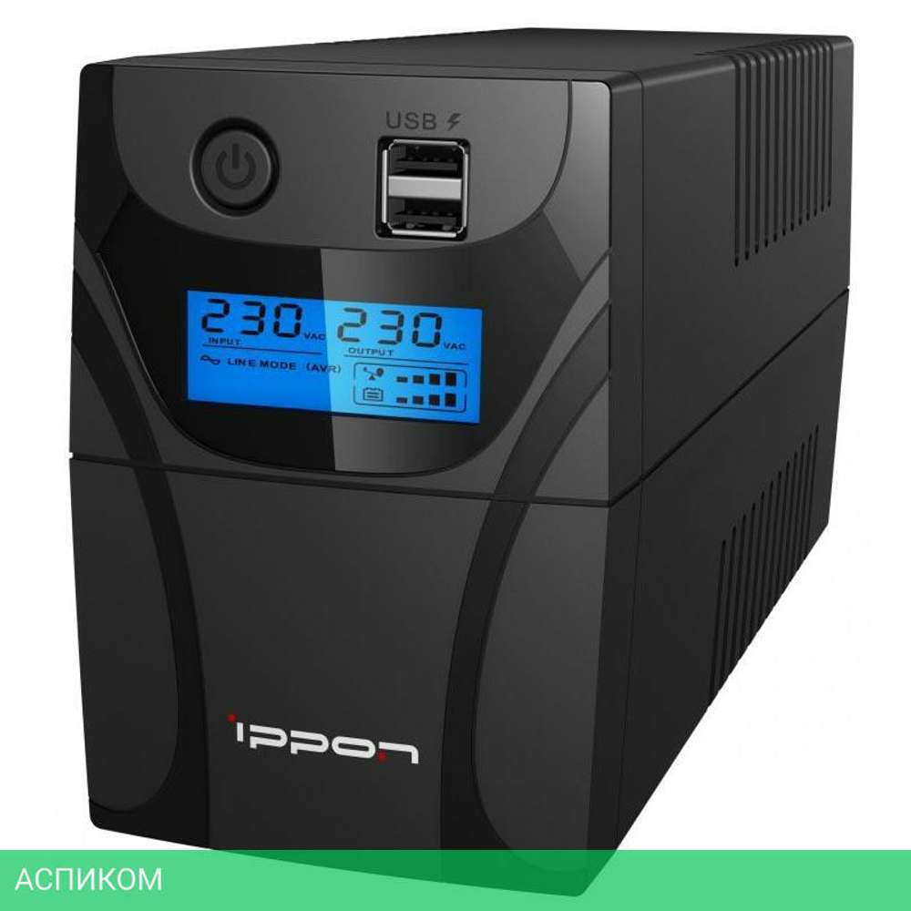 Источник бесперебойного питания Ippon Back Power Pro II 500 черный (1030299)