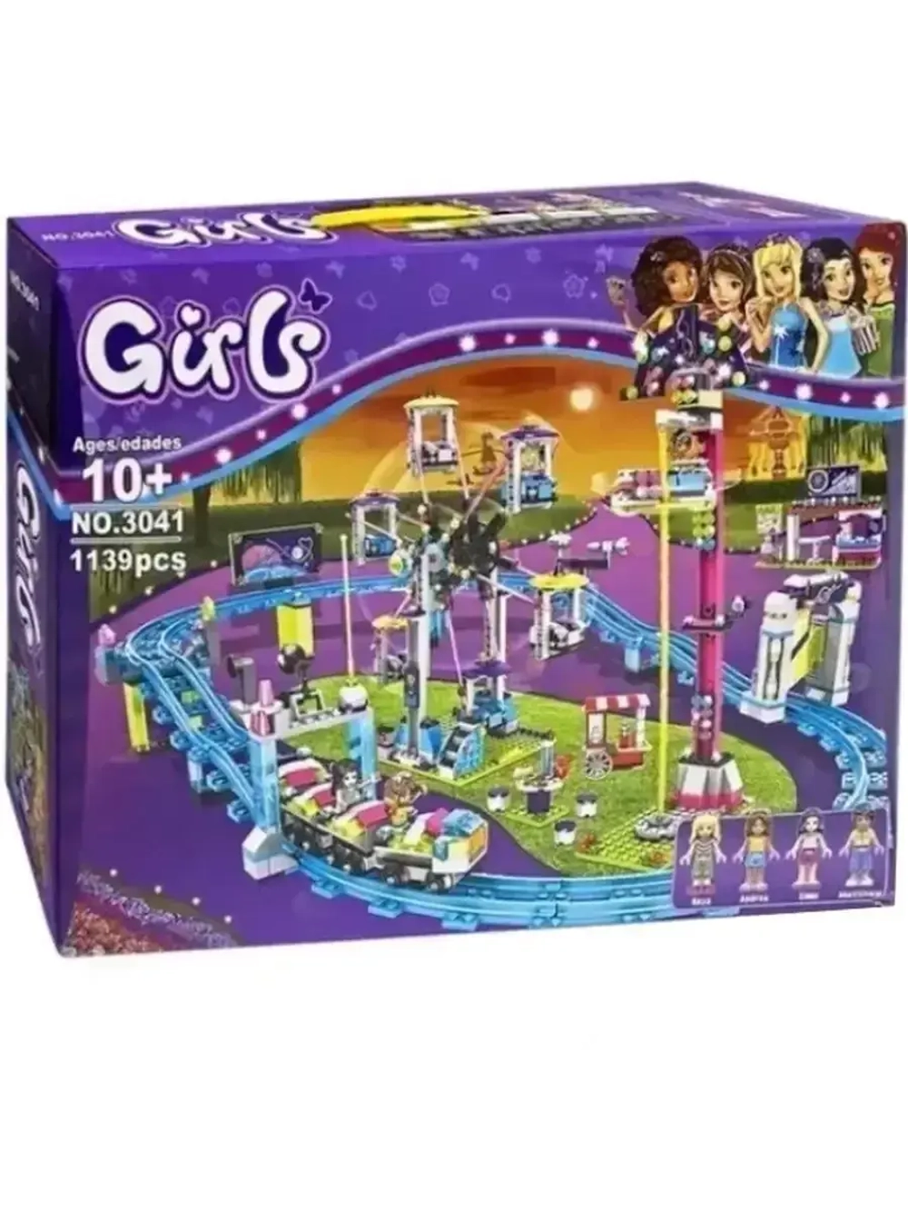 Конструктор Френдс Американские горки 1139 деталей 3041