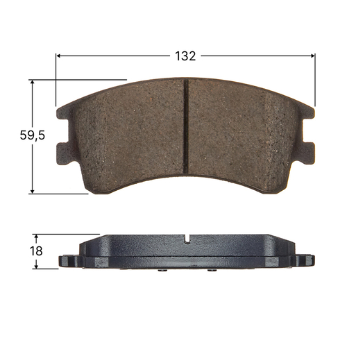 Колодки тормозные дисковые Avantech передние (противоскрипная пластина в компл.) AV1069