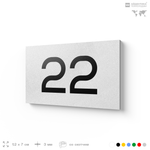 Табличка с номером 22 на дверь квартиры, для офиса, кабинета, аудитории, склада, белая 120х70 мм, Айдентика Технолоджи