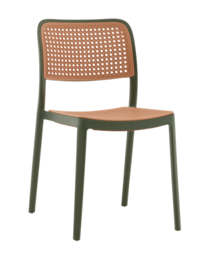Стул Yona пластиковый зелёный