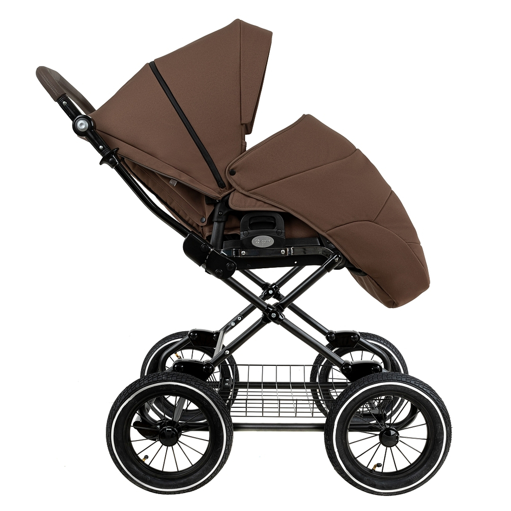Коляска 2 в 1 ROAN BASS NEXT 2.0 CLASSIC d12 Mocha Mousse