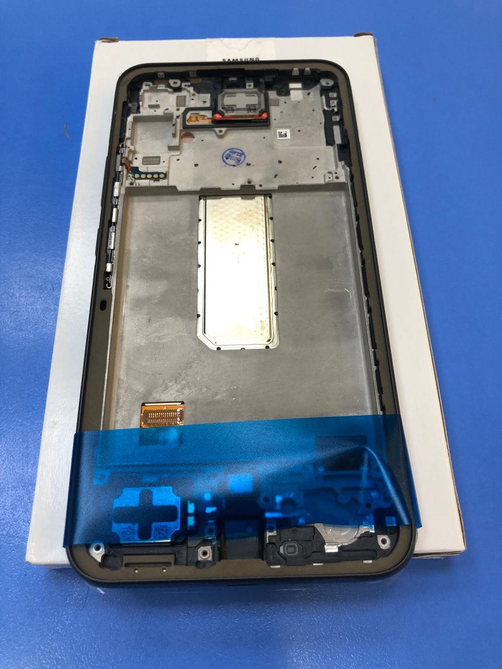 Дисплей в сборе с тачскрином и рамкой,Черный, Оригинал для Samsung A346 Galaxy A34 5G 2023г.