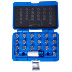 KING TONY (9BW0221) Набор насадок для монтажа/демонтажа секреток колес BMW, 21 предмет