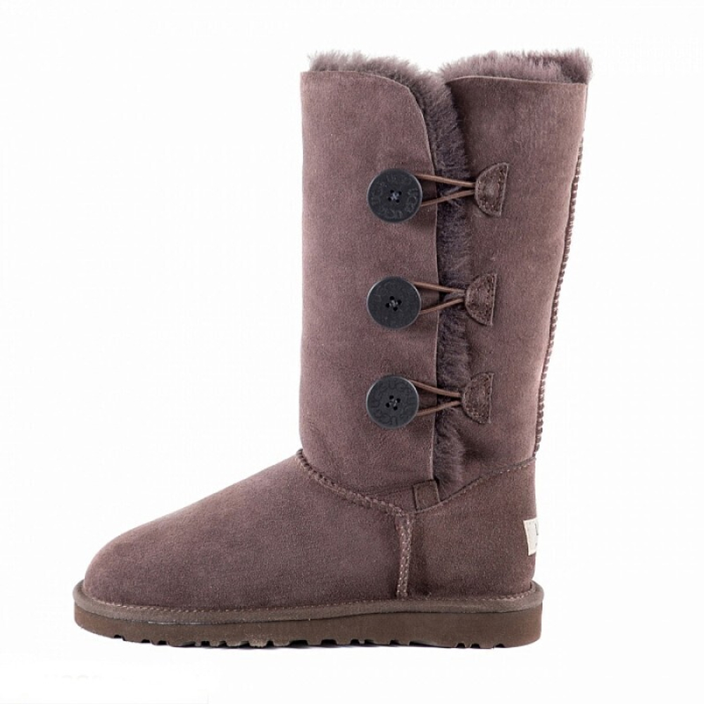 Угги Bailey Button Triplet Chocolate