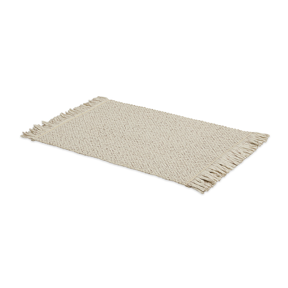 Ковер из переработанного пластика бежевого цвета из коллекции ethnic, 60х90 см