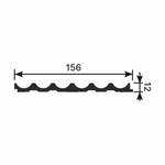 Cosca Decor. Панель RP004, 156х12x2800мм, Экополимер
