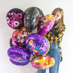 Шар (18''/46 см) Сердце, Лайк, Like #Forever, Розовый, Градиент, 1 шт. в упак.