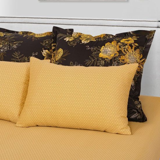 Полуторный комплект постельного белья Бархатистый звон сатин