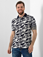 [m]Футболка поло муж. листья ФПМ0007