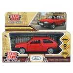 Модель ин. мет. "Lada-2108 Спутник" 12см, дв, баг, матовый красный, коробка 2108-12-RD-WOD (Технопарк)