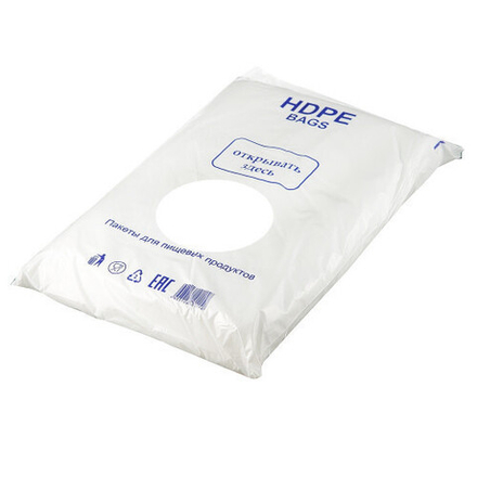 Пакет фасовочный ПНД 15х20 евро 6 мкм ЭКОНОМ Ш