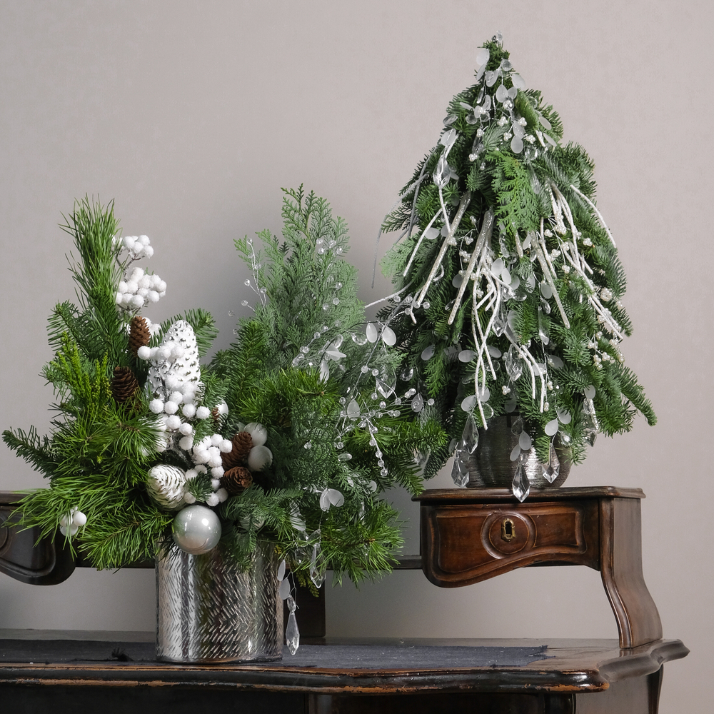 Ёлка из натуральной хвои Зимняя сказка