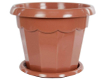 Горшок цветочный Гармония 2,5л с поддоном (коричневый)
