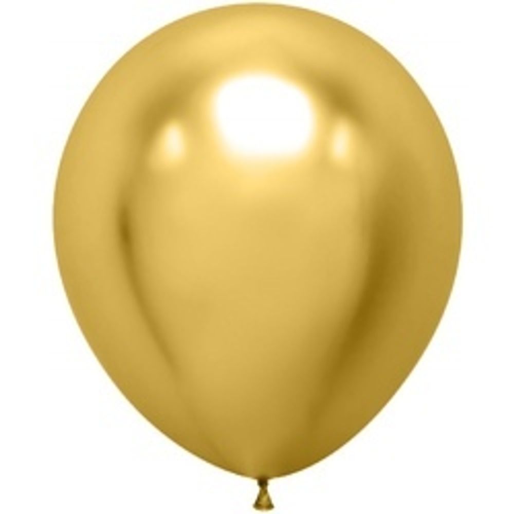 Шар (18"/46 см) Золото, хром 1 шт.