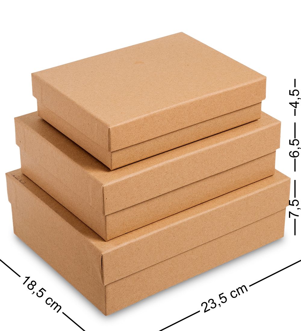 WG-111 Набор коробок из 3шт «Браун»