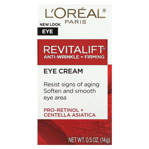 L'Oréal, Revitalift против морщин + укрепление, крем для кожи вокруг глаз, 14 г (0,5 унции)