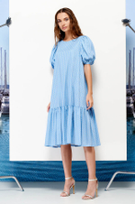 51364 Платье женское (голубой принт)