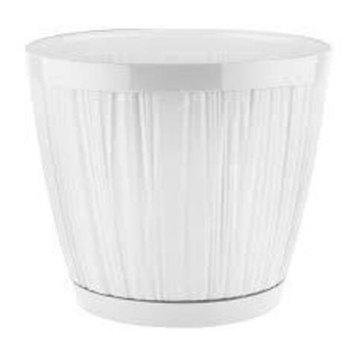 Горшок для цветов BARCELONA D155мм (1,8л) белый , пластик