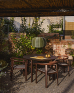 Уличный стул Erice из алюминия и шнура коричневого цвета