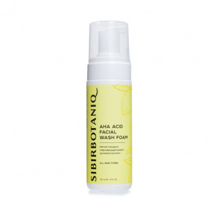 Пенка для умывания С ФРУКТОВЫМИ КИСЛОТАМИ ANTI ACNE, ТМ SIBIRBOTANIQ