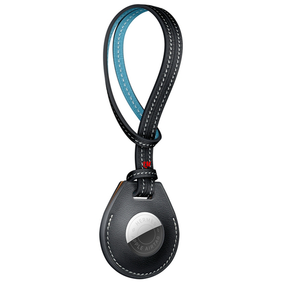 Умный брелок Apple AirTag Hermes подвеска для сумки Чёрный