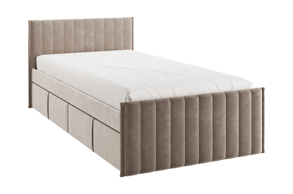 Кровать с ящиком Твикс (велюр) МФ Мебельсон, г. Ижевск