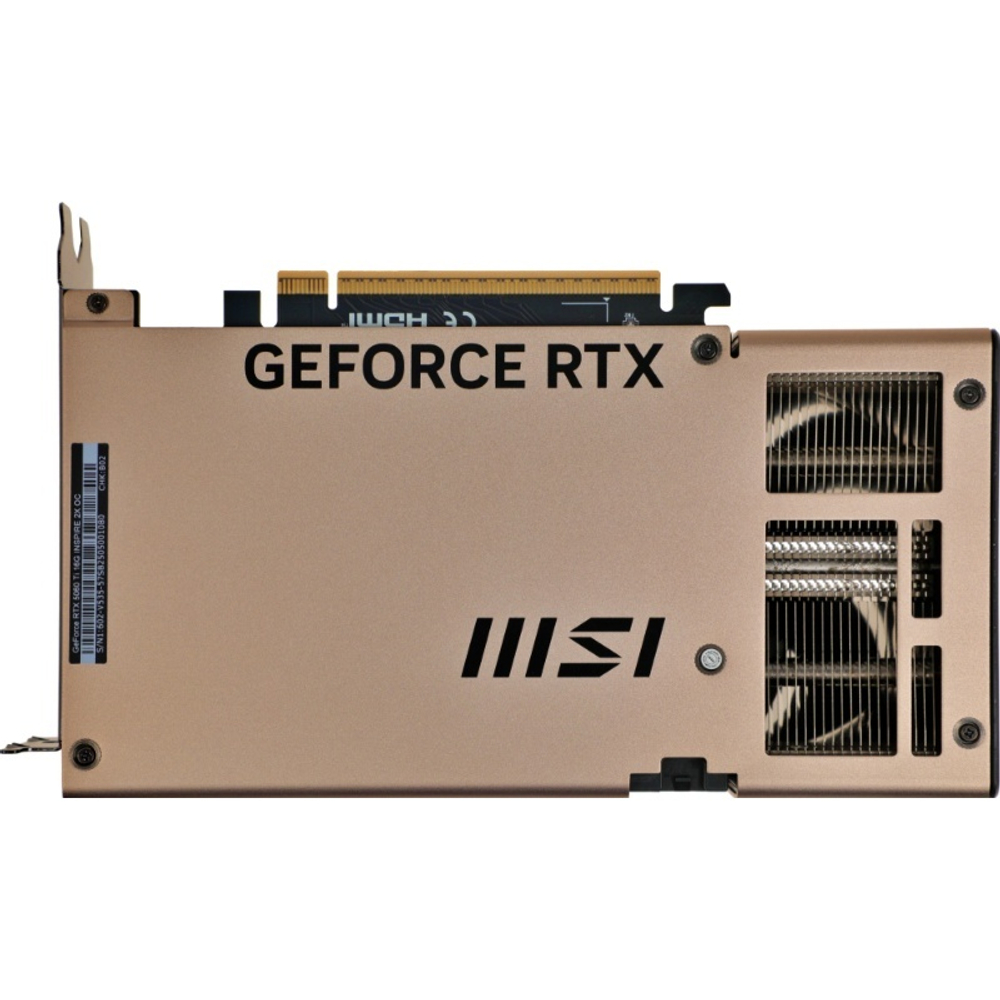 Видеокарта MSI GeForce RTX™ 5060 Ti 16G GDDR7 INSPIRE 2X OC 128-bit, 2632 МГц